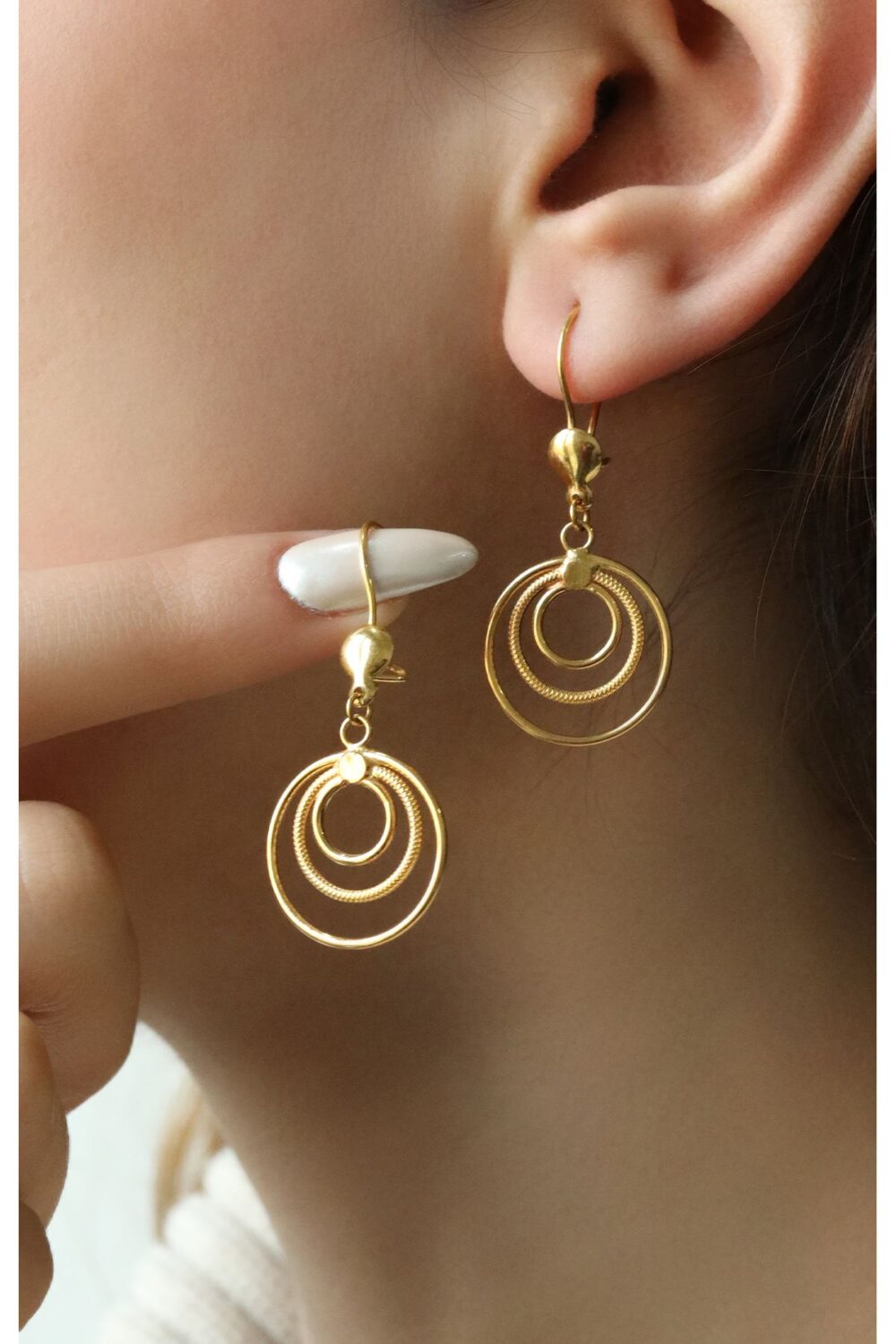 Golden Loops Küpe