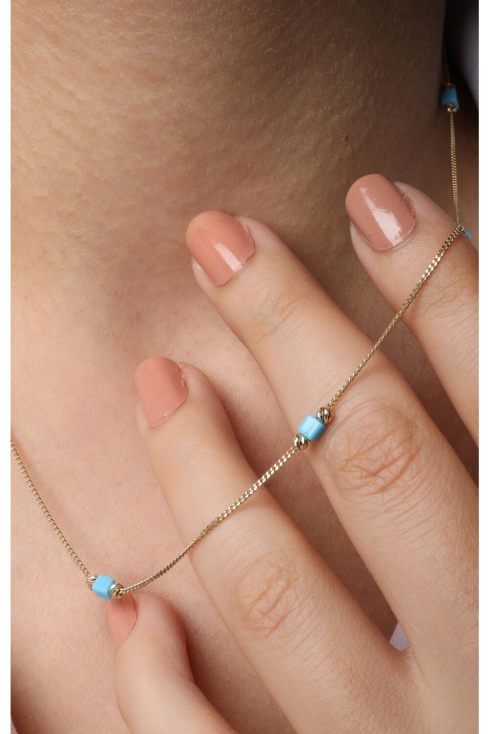 Mavi Boncuklu Elvin Altın Kolye, Altın Kolye Modelleri Anne Arkadaş Eş Sevgili için  Önerileri