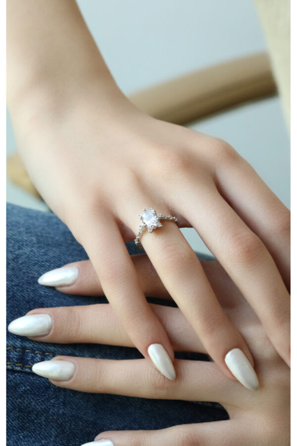 14 Ayar Altın Kar Tanesi Yüzük