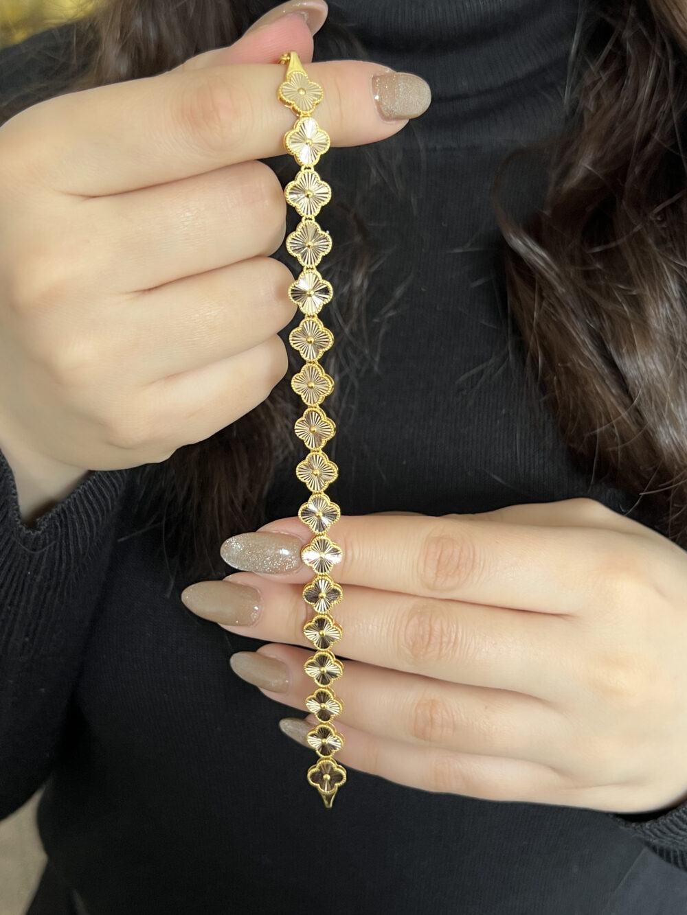 Aynalı Yonca Bileklik