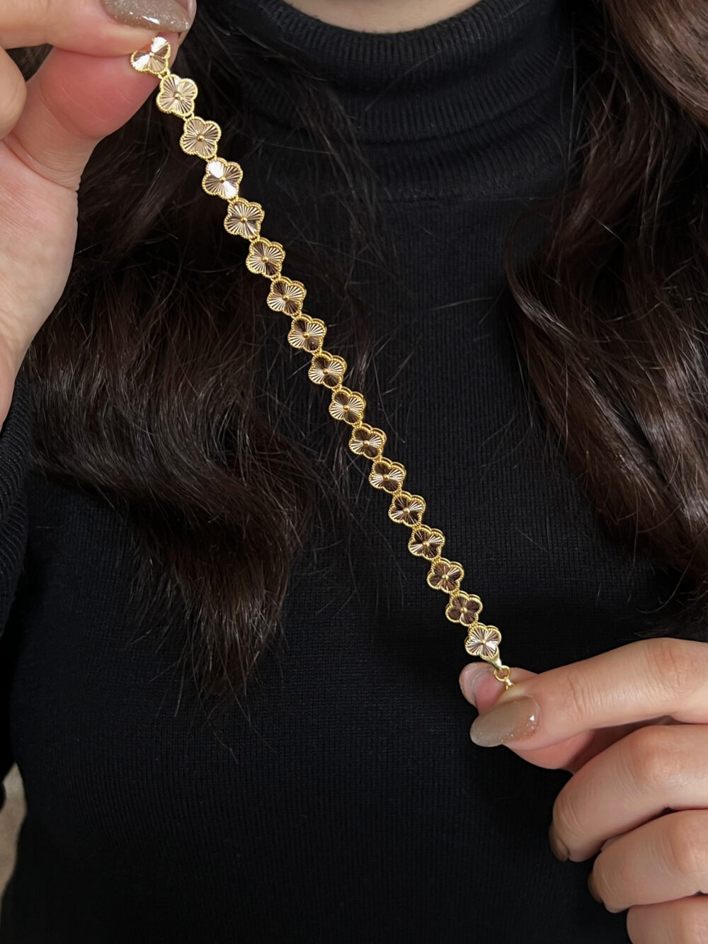 Aynalı Yonca Bileklik