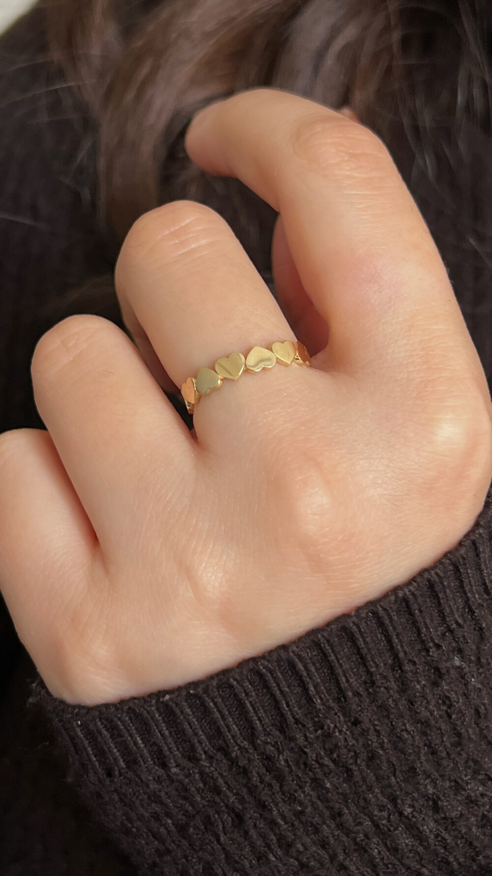 Sıralı Kalp Yüzük