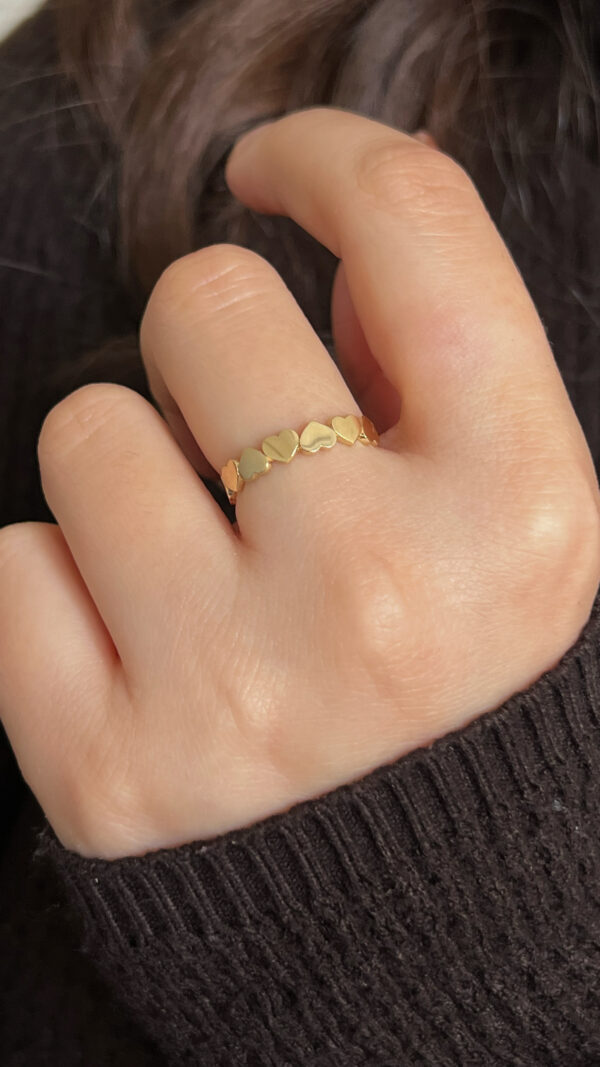 Sıralı Kalp Yüzük