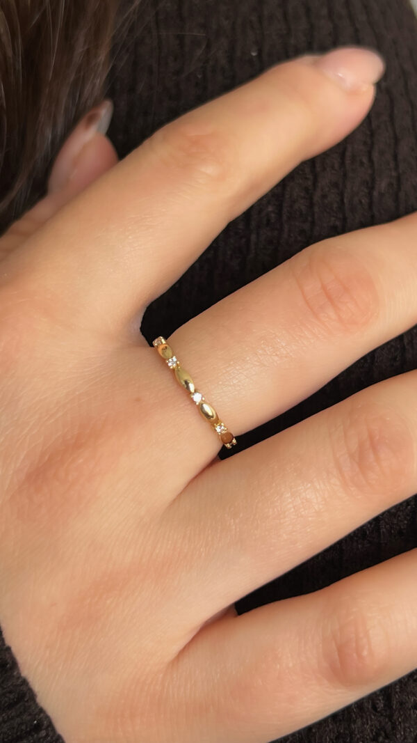 Mini Taşlı Petite Yüzük